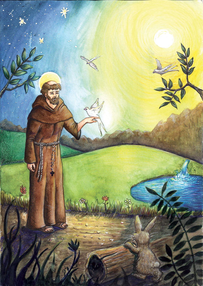 flo kanban illustration jeunesse illustration religieuse saint françois