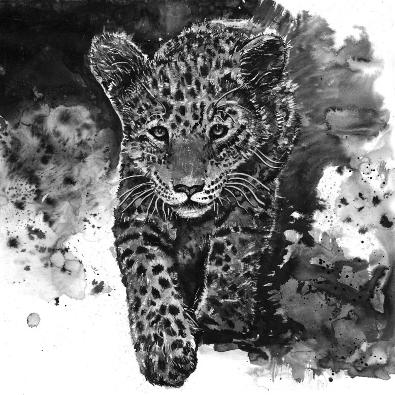 Flo_Kanban_illustratrice_N&B_encre_panthere